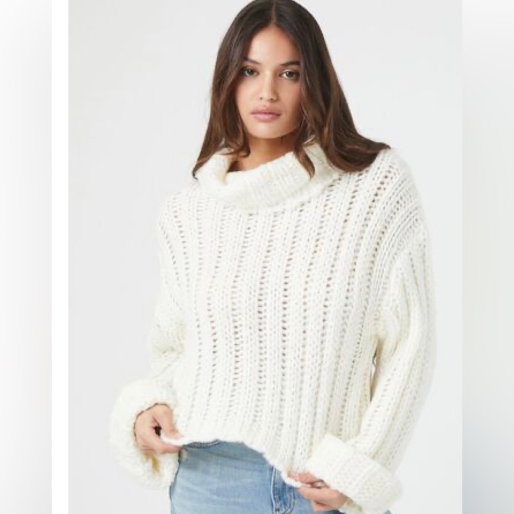 Forever 21 white sweater